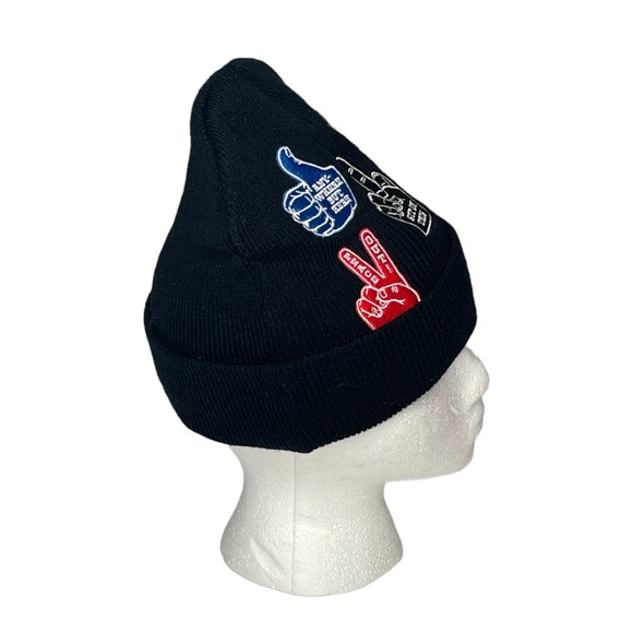 Explicit Sayings Beanie Hat Black - Picture 5 of 8